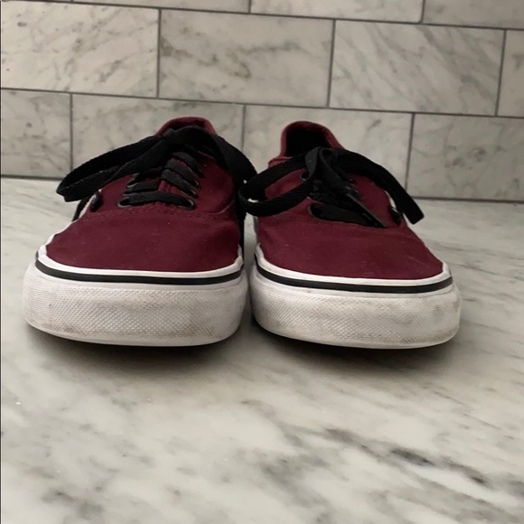 Burgundy Vans Men’s 7.5 Women’s 9.0 Excellent - Picture 3 of 6